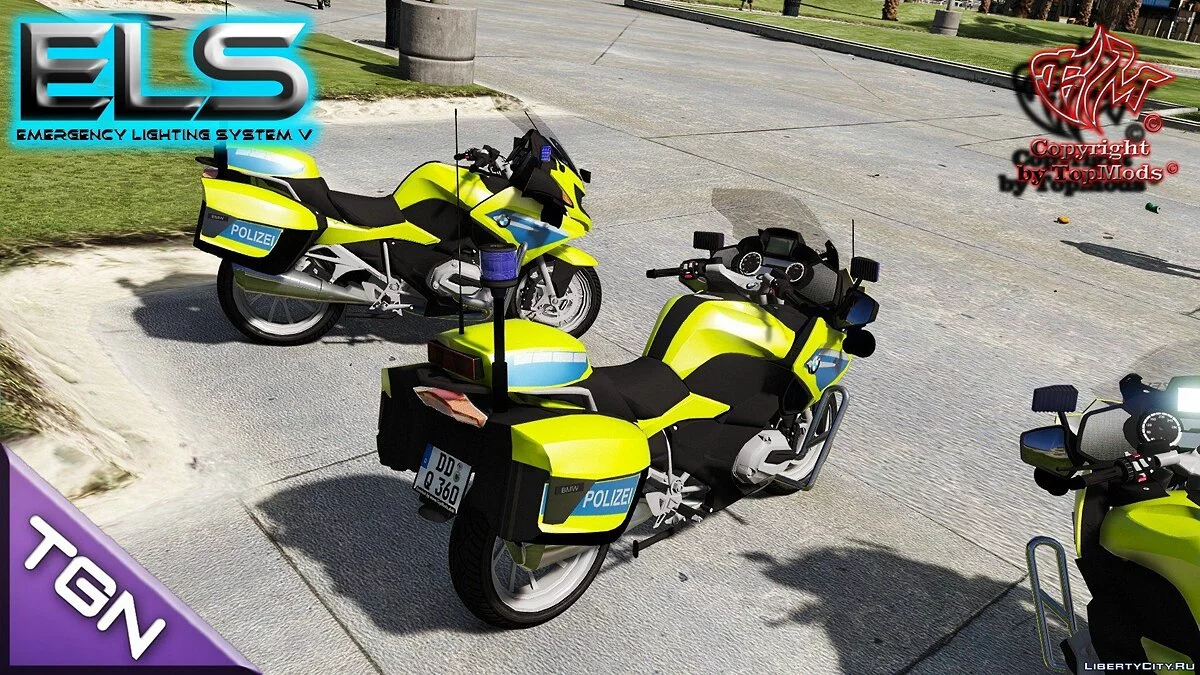 BMW 1200 RT Polizei Sachsen [ELS] 1.0 / GTA 5