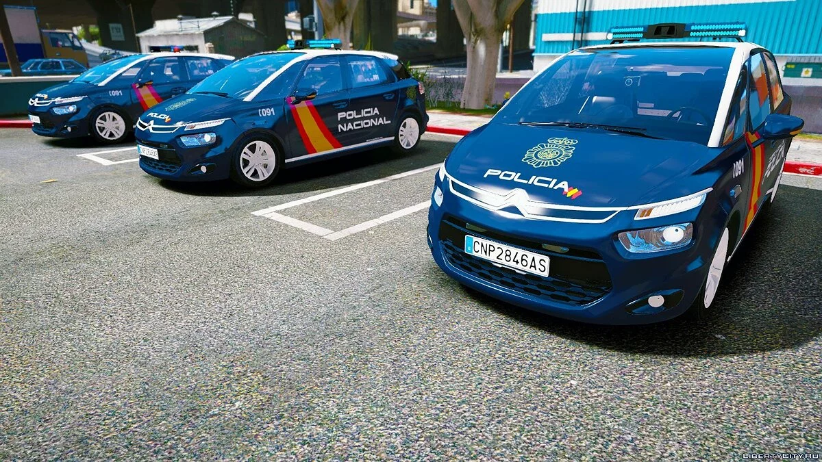 Citroën C4 Picasso 2014 - Policía Nacional Z (CNP) - [ELS] Dracos y Stella Osstan (Spanish Police) 1.0 / GTA 5