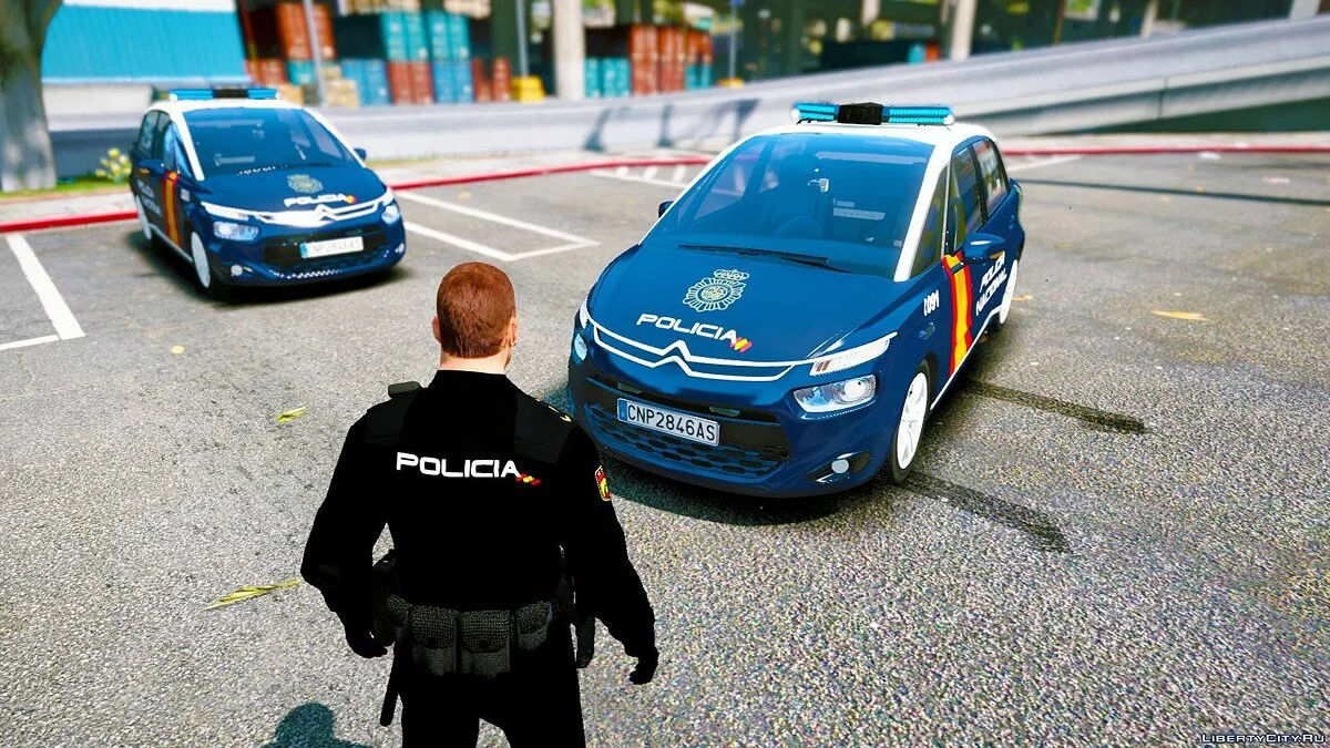 Citroën C4 Picasso 2014 - Policía Nacional Z (CNP) - [ELS] Dracos y Stella Osstan (Spanish Police) 1.0 / GTA 5