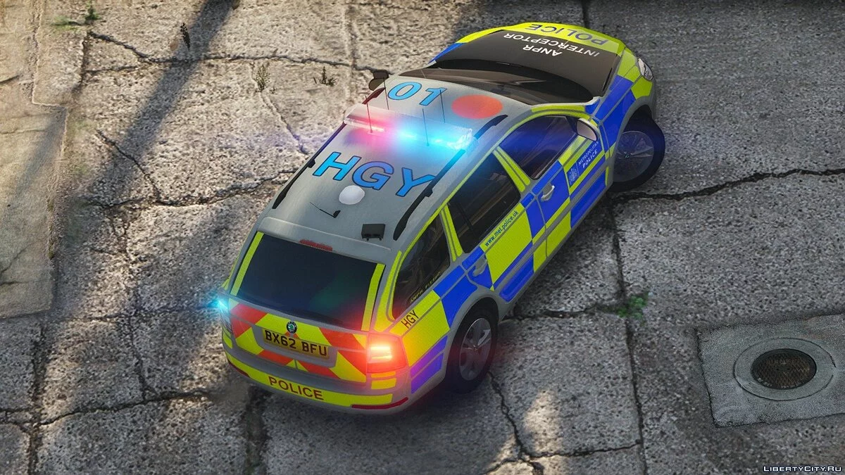 Metropolitan Police Skoda Octavia VRS Area Car - ELS / GTA 5
