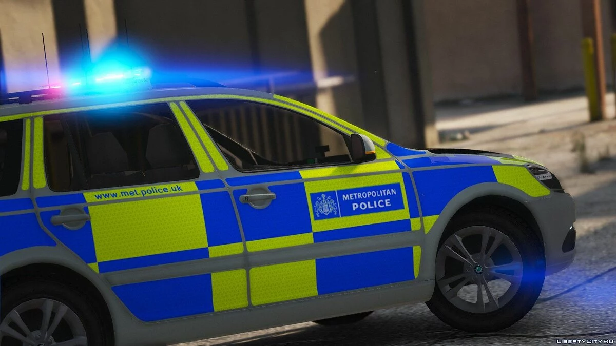 Metropolitan Police Skoda Octavia VRS Area Car - ELS / GTA 5