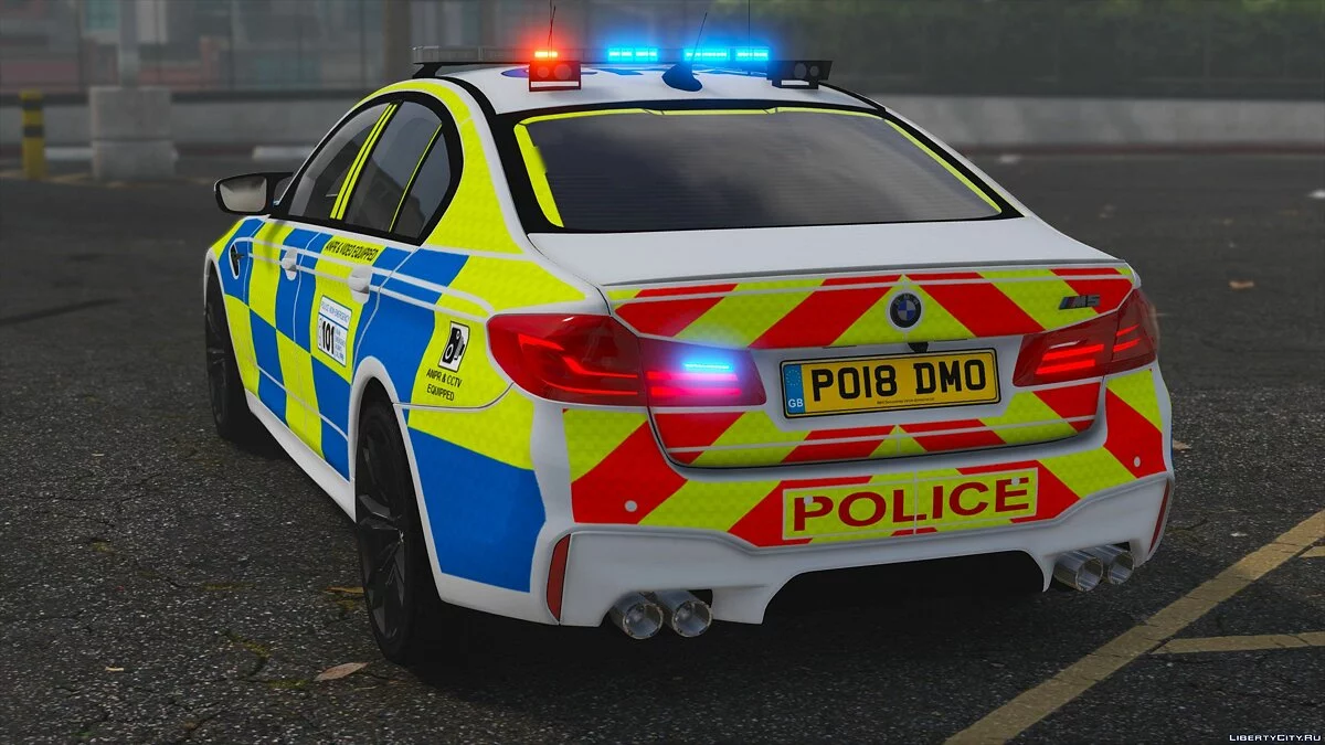 2018 Police BMW M5 F90 [Replace | ELS] V1.1 / GTA 5