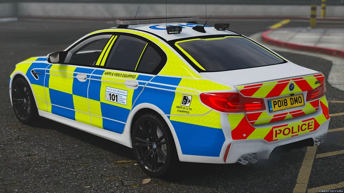 2018 Police BMW M5 F90 [Replace | ELS] V1.1 / GTA 5