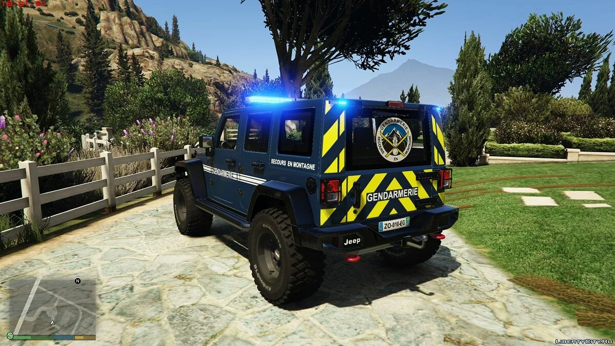Jeep wrangler 2014 french gendarmerie P.G.H.M [noELS/ELS] 1.0 / GTA 5