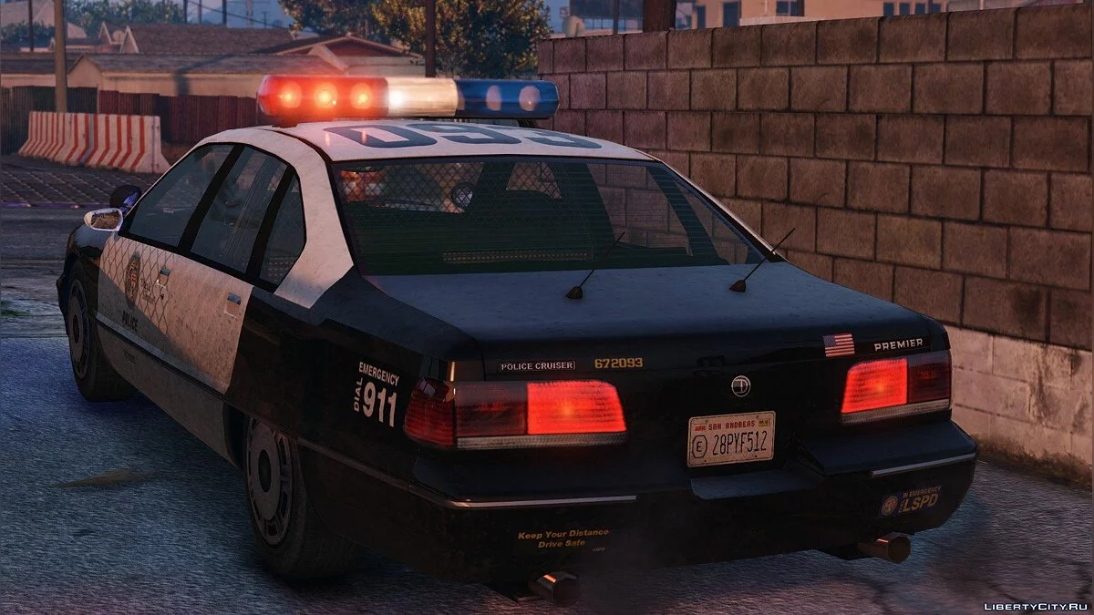 1991 Declasse Premier - LSPD [Add-On/Replace] 1.0.0 / GTA 5