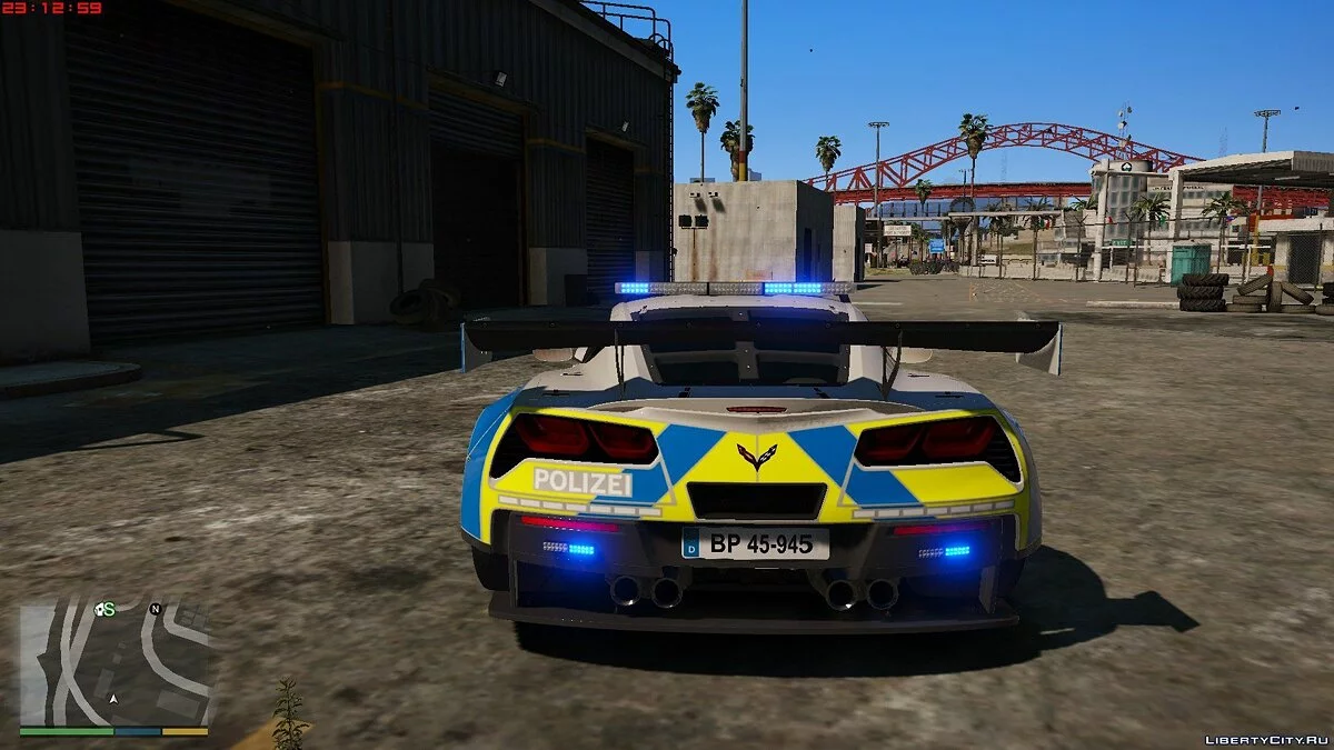 Chevrolet corvette CR7 German polizei [noELS/ELS] 1.0 / GTA 5