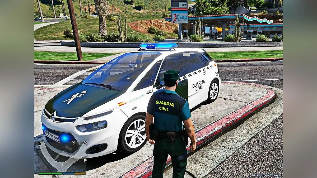 Citroën C4 Picasso 2014 Guardia civil Isae Arcus (ELS) / GTA 5