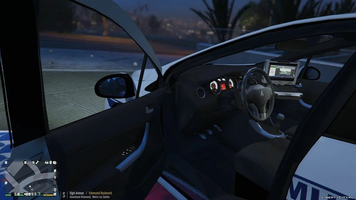 Pack Peugeot 308 POLICE NON ELS (Rotatif et LED) / GTA 5