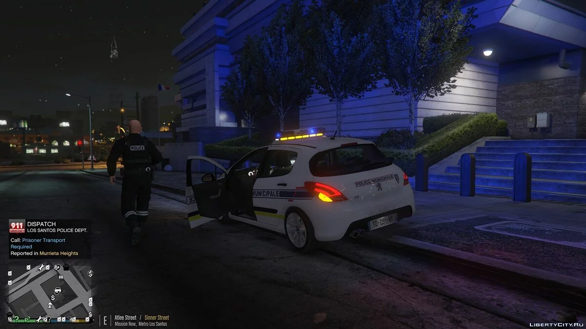 Pack Peugeot 308 POLICE NON ELS (Rotatif et LED) / GTA 5