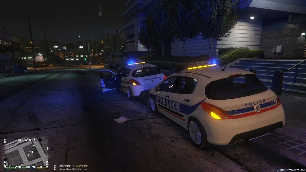 Pack Peugeot 308 POLICE NON ELS (Rotatif et LED) / GTA 5