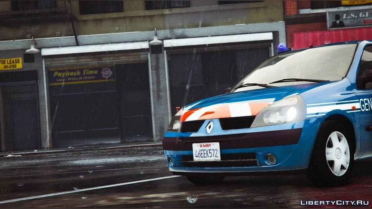 Renault Clio II.2 Gendarmerie Nationale [Add-On | Template | Replace] 1.0 / GTA 5