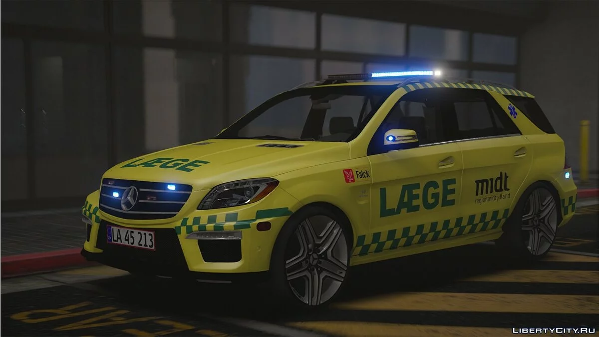 2012 Mercedes Benz ML63 - Danish Medic - (ELS/REPLACE) - REUPLOAD 1.0 / GTA 5