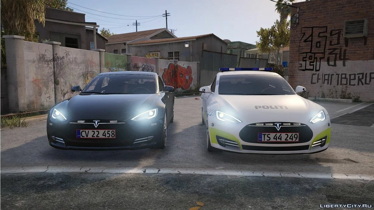 2014 Tesla Model S - Danish Police Ficional - (Marked/Unmarked) - ELS 1.0 / GTA 5