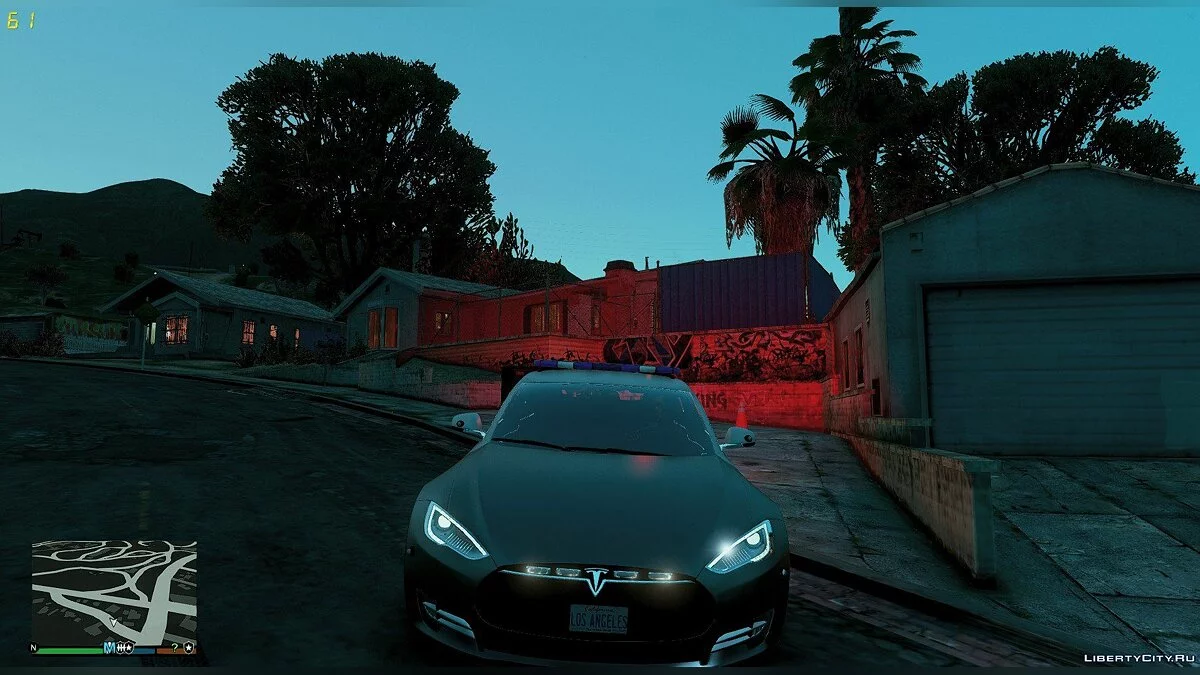 2014 Tesla Model S Los Angeles Police ELS / GTA 5