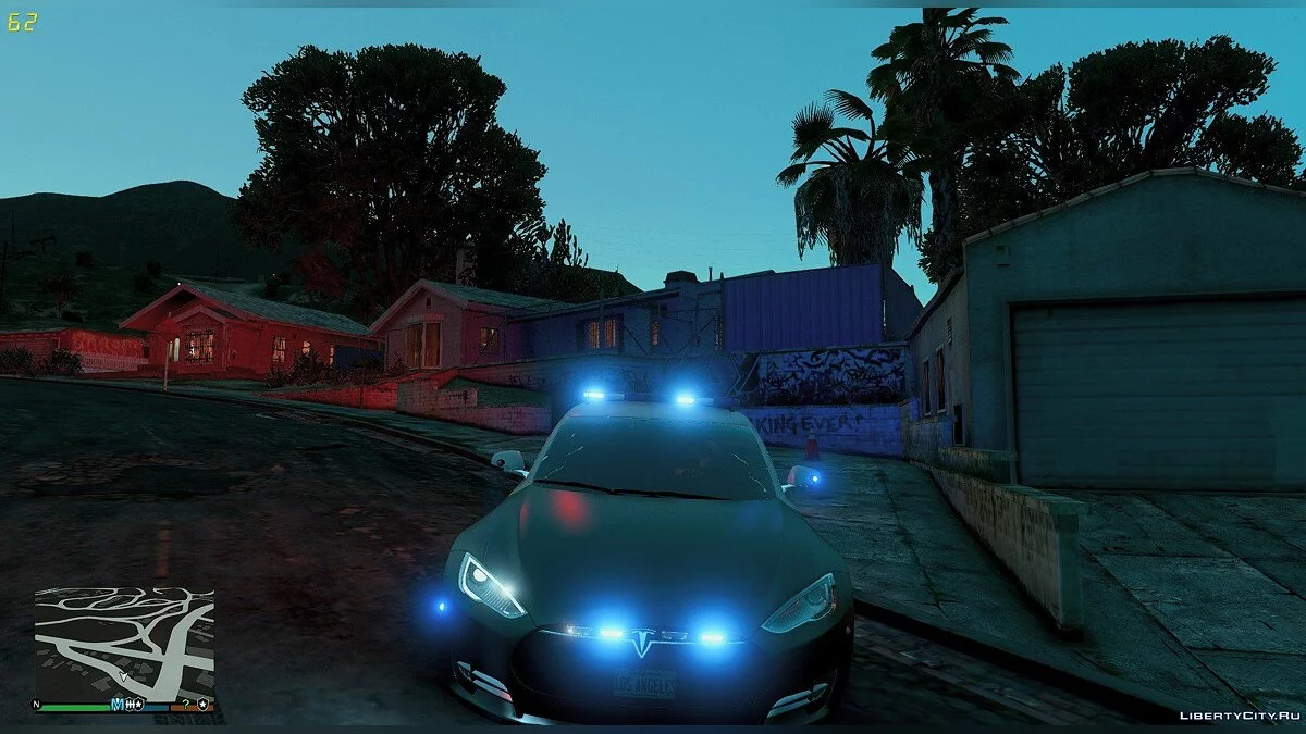 2014 Tesla Model S Los Angeles Police ELS / GTA 5