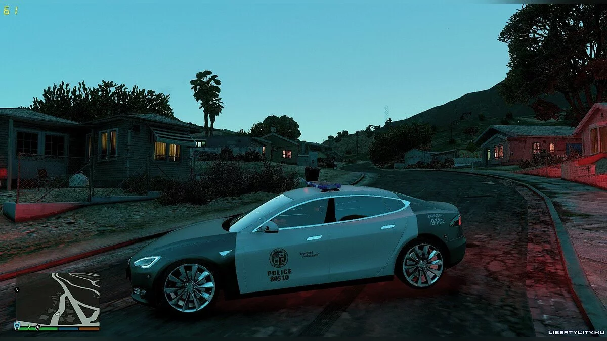 2014 Tesla Model S Los Angeles Police ELS / GTA 5