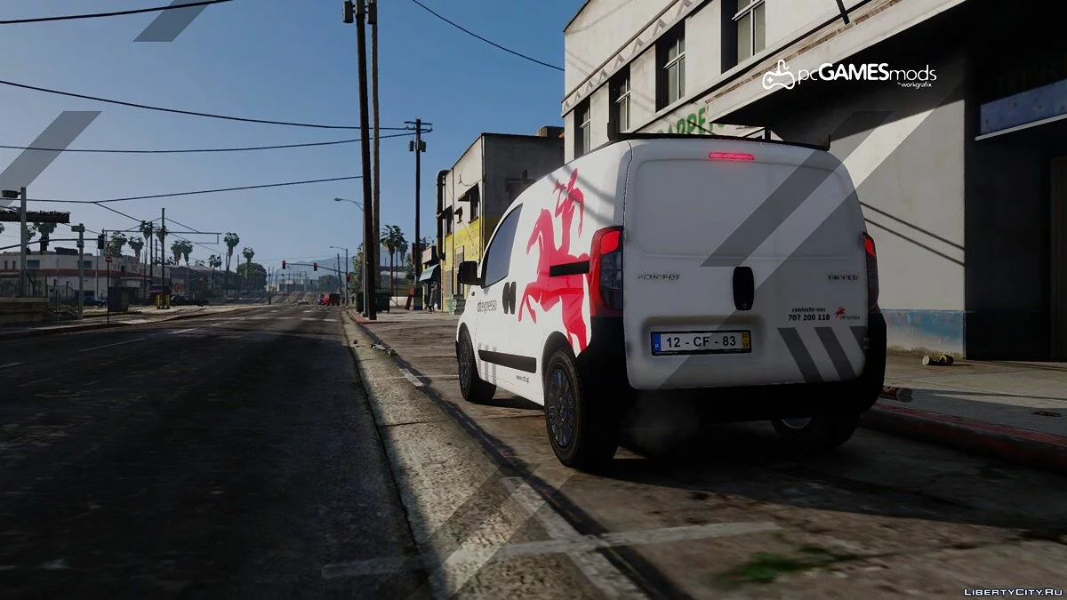 Portuguese Van Post Office - CTT & CityPOST - Peugeot Bipper [Replaced/Livery] 1.0 / GTA 5