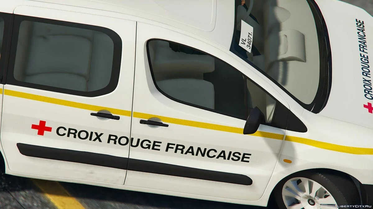 Citroën Berlingo II Croix-Rouge Française 1.0 / GTA 5