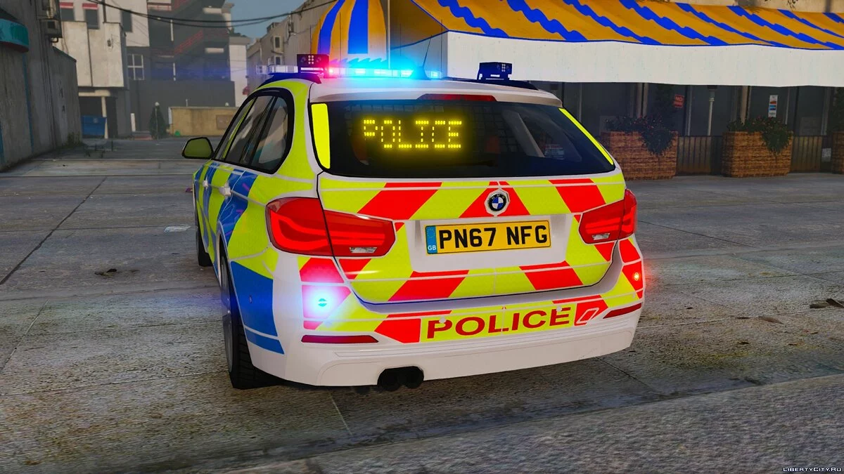 2017 Police BMW 330D Touring [Replace | ELS] V1 / GTA 5