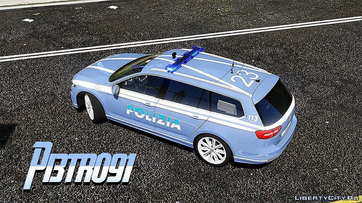 2015 Volkswagen Passat - Polizia Italiana 1.0 / GTA 5