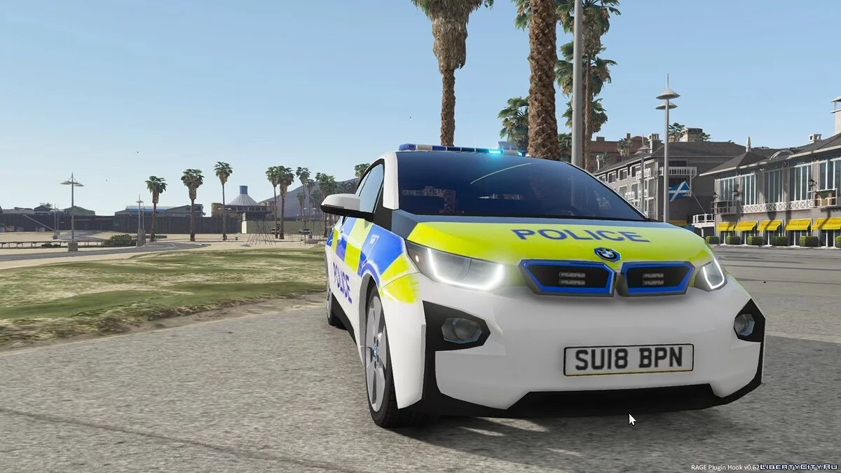 BMW I3 Marked Generic Police Car 1.0.0 / GTA 5