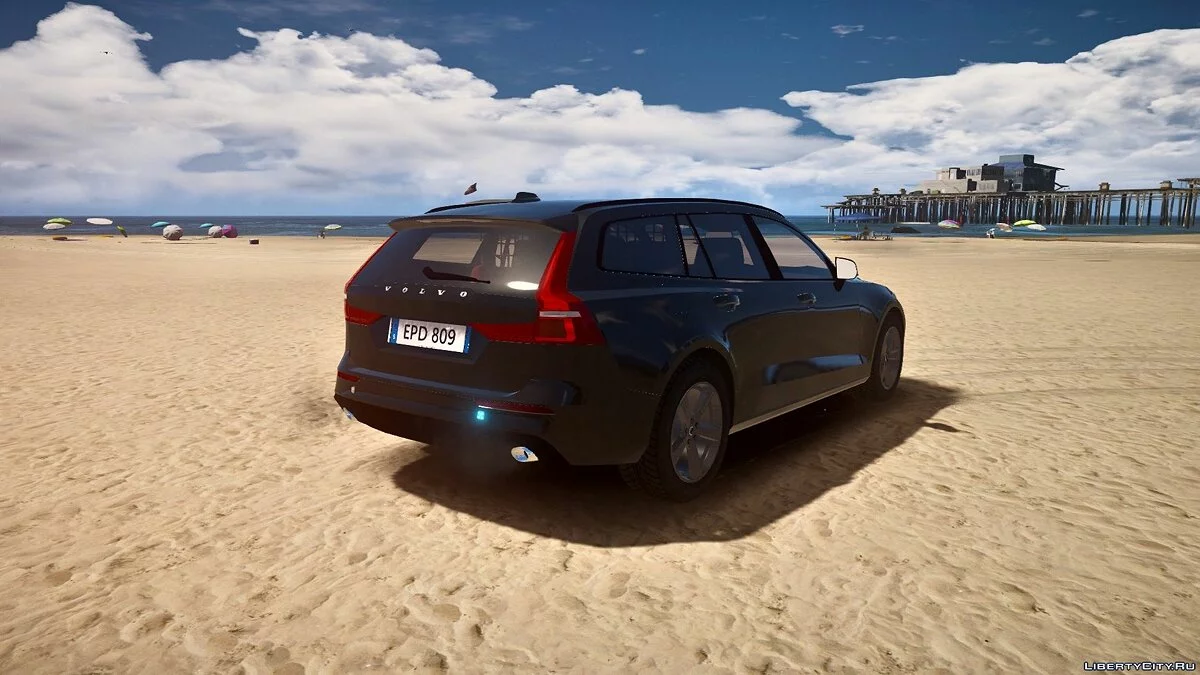 Swedish Police 2019 Volvo V60 PACK [ELS] 1.0 / GTA 5