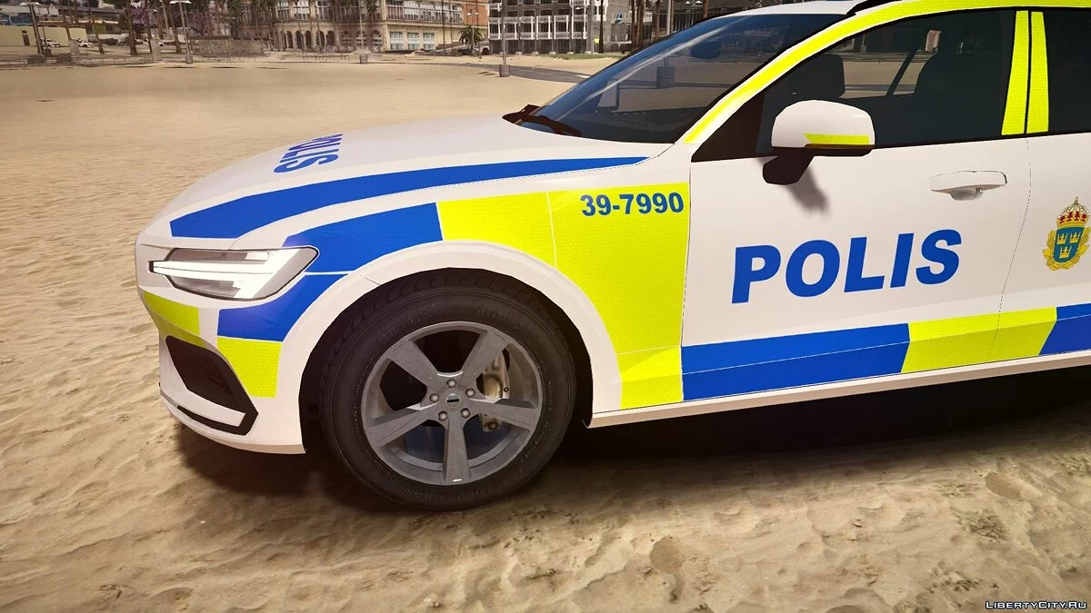 Swedish Police 2019 Volvo V60 PACK [ELS] 1.0 / GTA 5