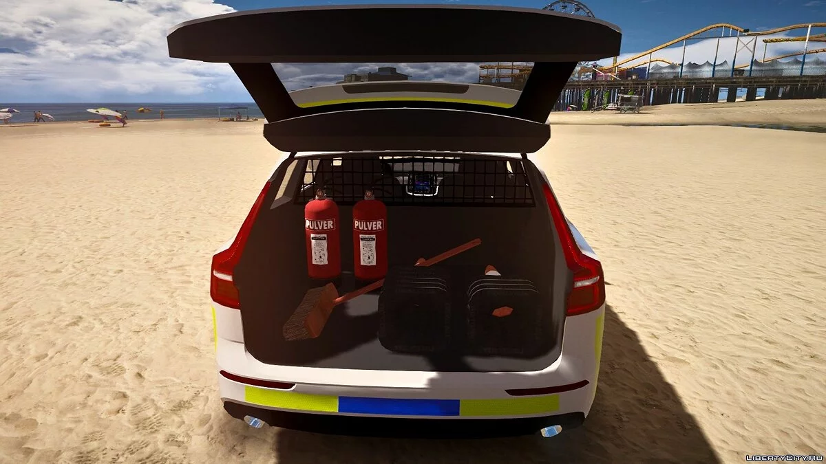 Swedish Police 2019 Volvo V60 PACK [ELS] 1.0 / GTA 5