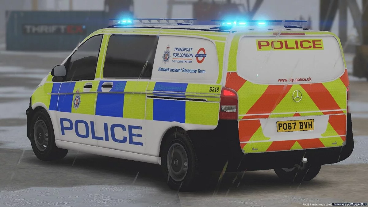 British Transport Police Mercedes Vito [Replace | ELS] 1.0 / GTA 5