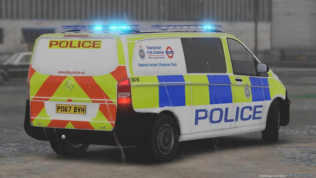 British Transport Police Mercedes Vito [Replace | ELS] 1.0 / GTA 5