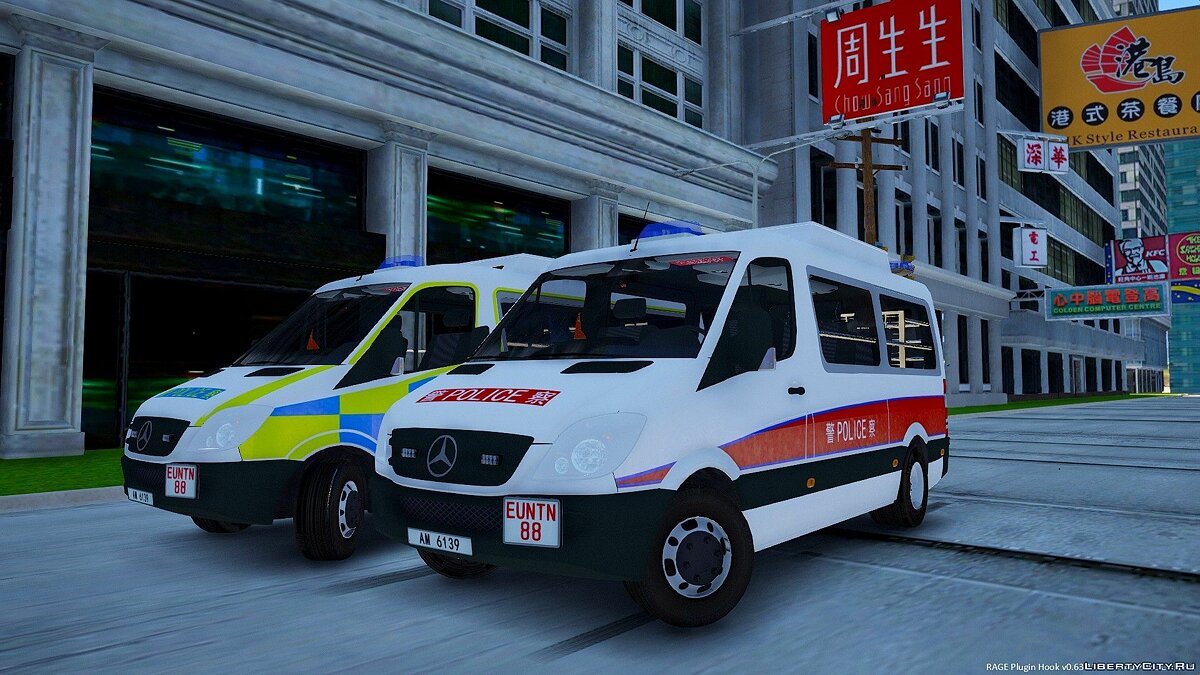 Скачать Hongkong China police sprinter v1.0 для GTA 5