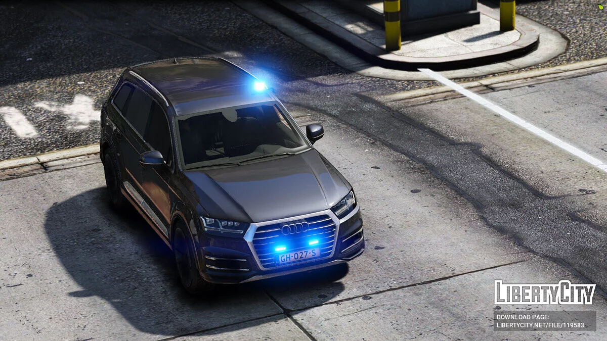 Audi Q7 Police / Politie Unmarked [ELS] [Add-On / Replace] 2.1 / GTA 5