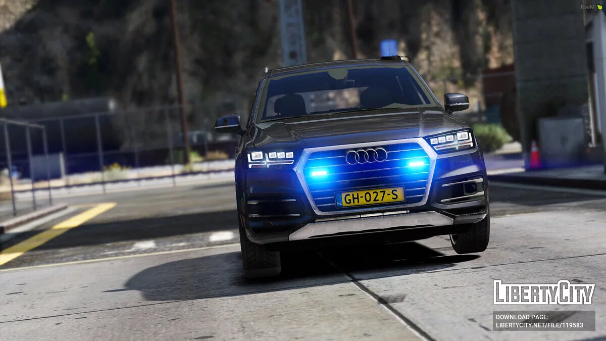 Audi Q7 Police / Politie Unmarked [ELS] [Add-On / Replace] 2.1 / GTA 5