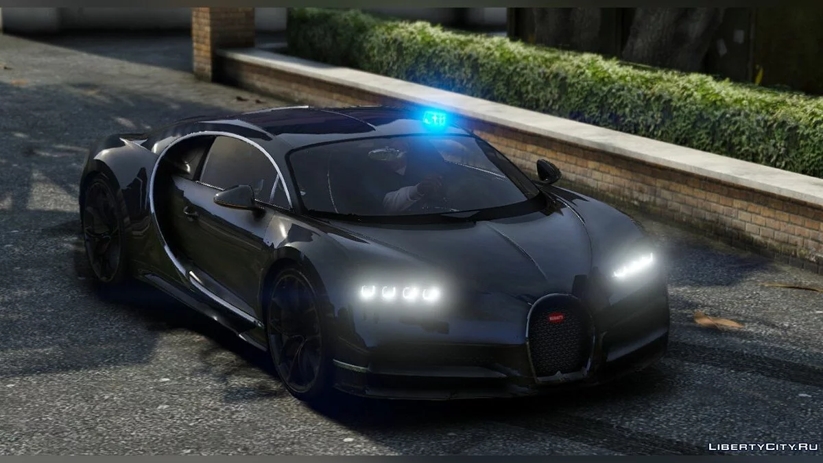 Bugatti Chiron Police / Politie Unmarked [ELS | Replace] 1.0 / GTA 5