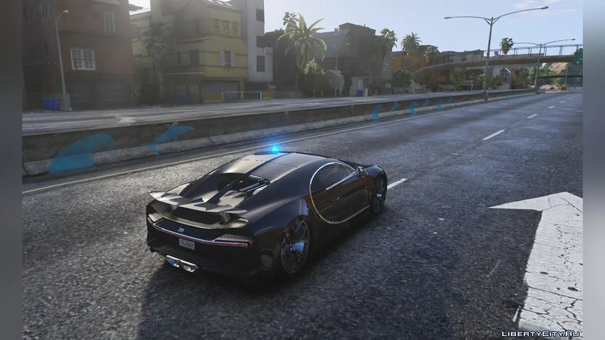 Bugatti Chiron Police / Politie Unmarked [ELS | Replace] 1.0 / GTA 5