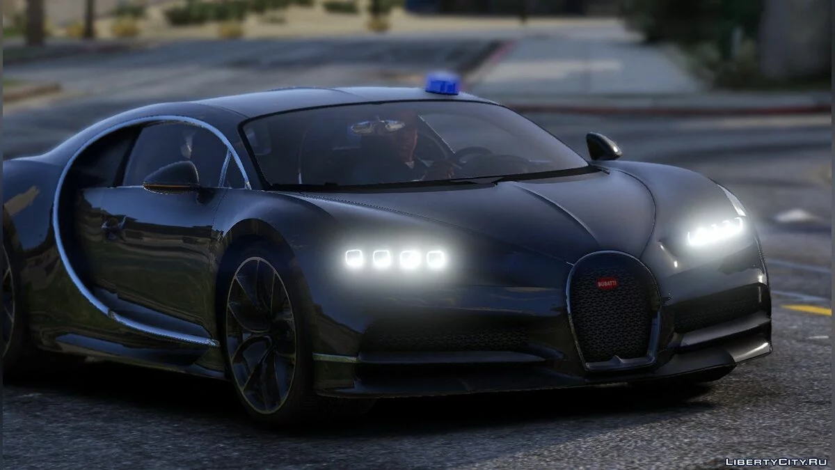 Bugatti Chiron Police / Politie Unmarked [ELS | Replace] 1.0 / GTA 5