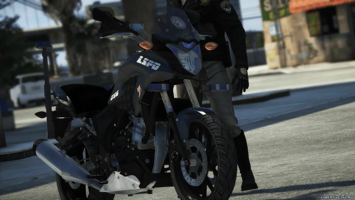 Honda CB500X Police / LSPD [ELS] 1.0 - Быстрый полицейский мотоцикл / GTA 5
