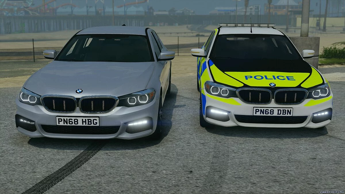 Police BMW 540i xDrive Marked & Unmarked (ELS Pack) [Replace | ELS] V1 / GTA 5