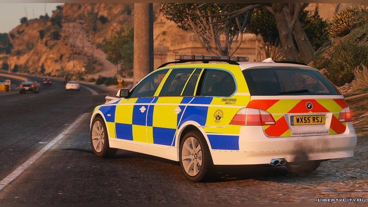 Avon and Somerset Police BMW E61 Traffic Car [ELS] 1.0 / GTA 5