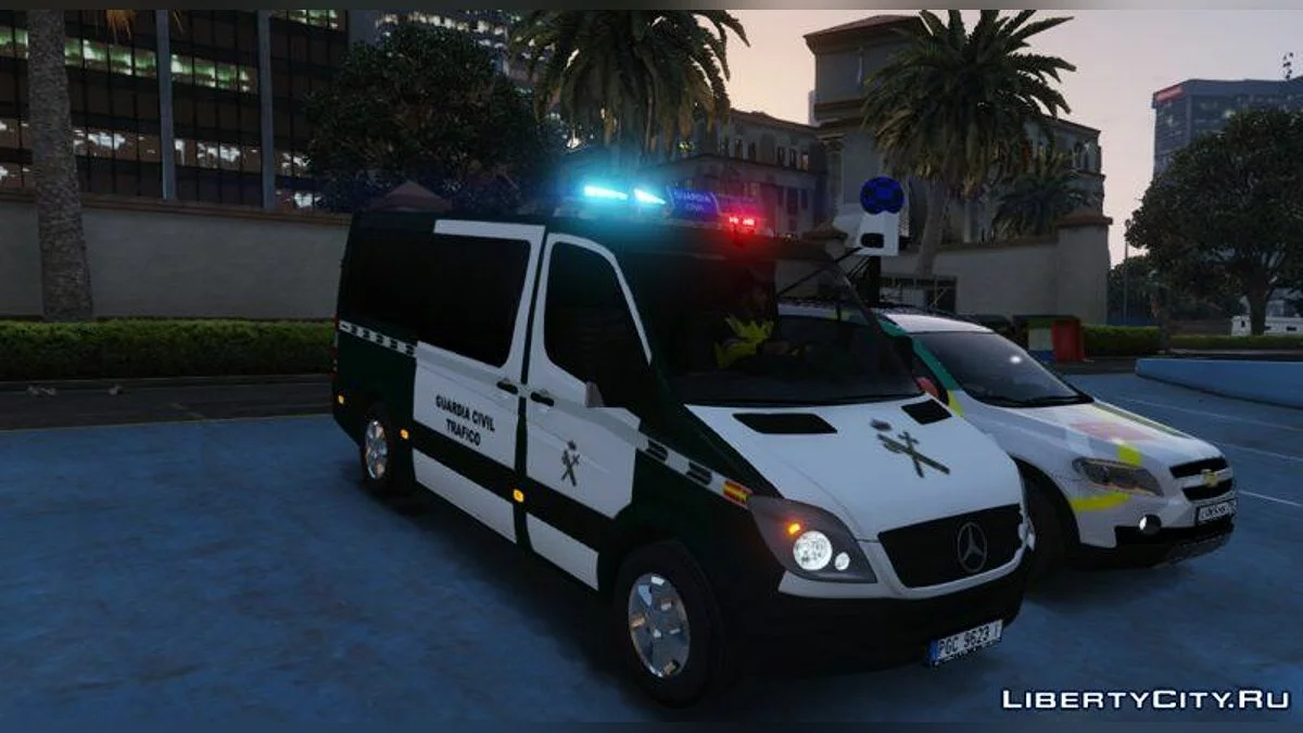[ELS] 2006 Mercedes Sprinter 211 CDI Guardia Civil Trafico Spanish Traffic Police - Испанская полиция / GTA 5