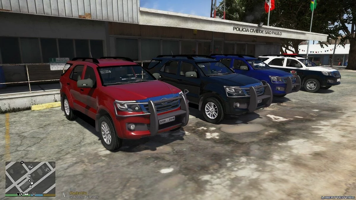 Полицейский джип Toyota Hilux SW4 Descaracterizada (Unmarked) [ELS][DIALS] 1.1 / GTA 5