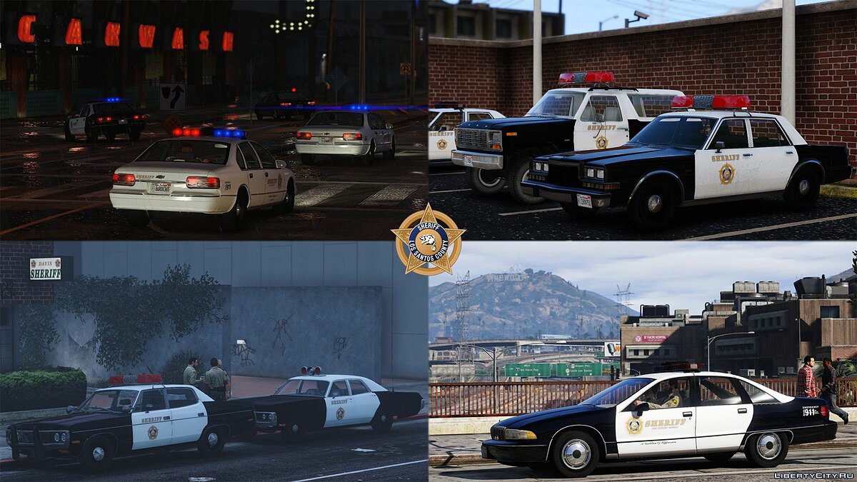 Скачать Retro Emergency Vehicles Pack 1.3.0 - Пак служебных машин в стиле  ретро для GTA 5