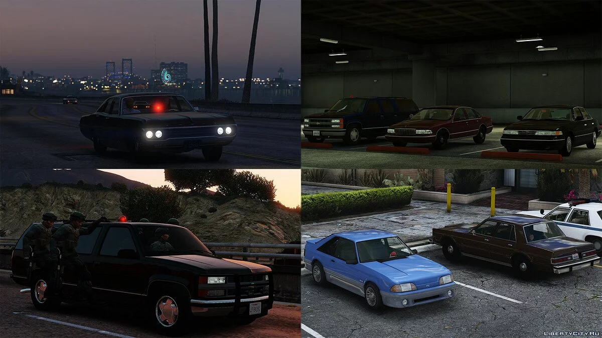Retro Emergency Vehicles Pack 1.3.0 - Пак служебных машин в стиле ретро / GTA 5