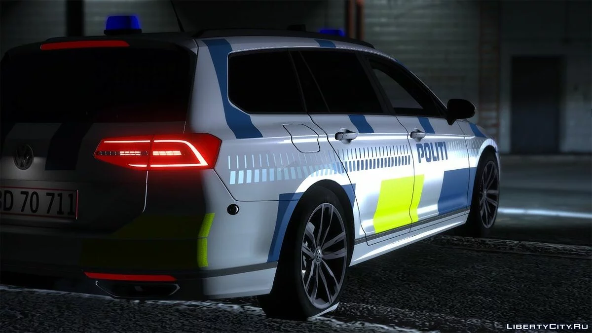 2015 Volkswagen Passat Estate - Danish Police - Reflective Skin [OIV/REPLACE] / GTA 5