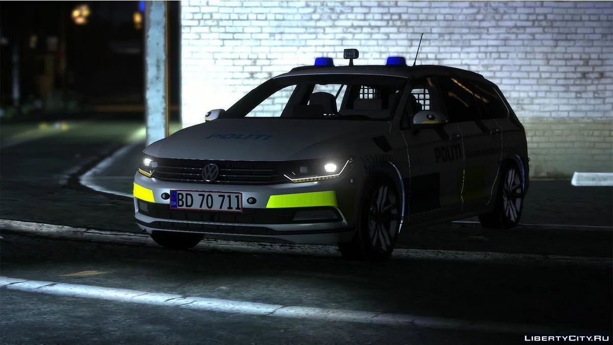 2015 Volkswagen Passat Estate - Danish Police - Reflective Skin [OIV/REPLACE] / GTA 5