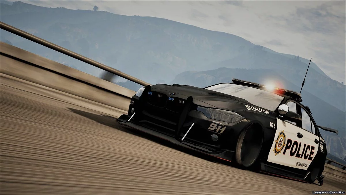 BMW 3 F30 Police Crazy exterior [Add-On] [ELS] [Template] / GTA 5