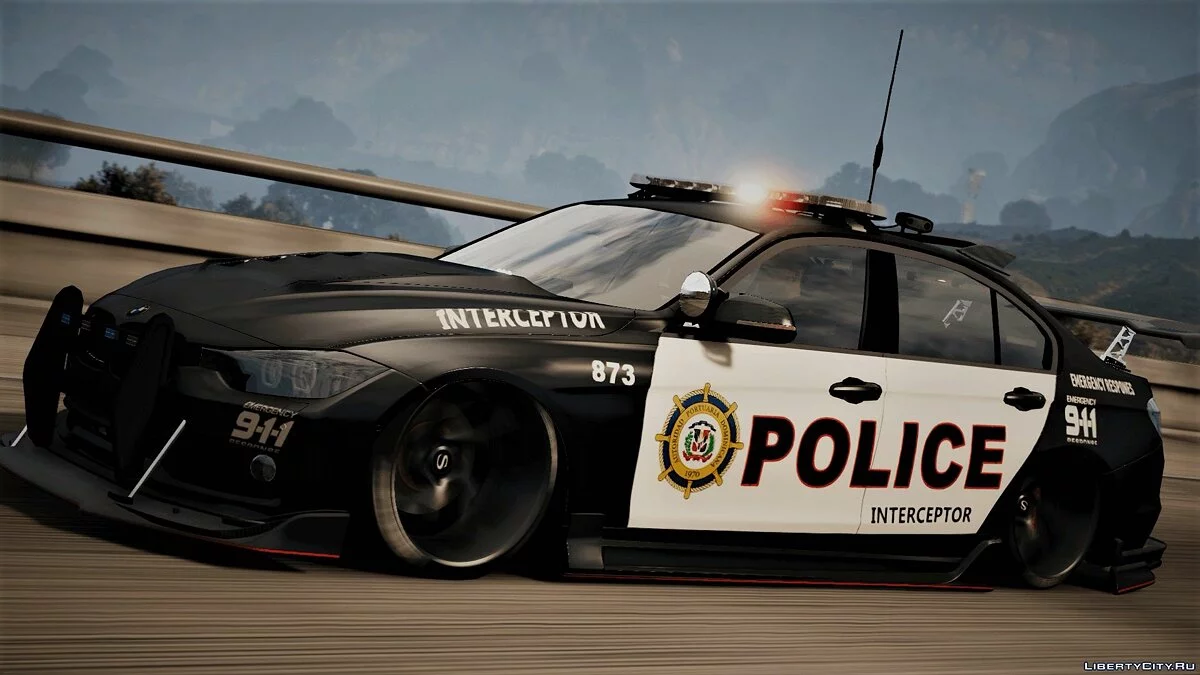 BMW 3 F30 Police Crazy exterior [Add-On] [ELS] [Template] / GTA 5