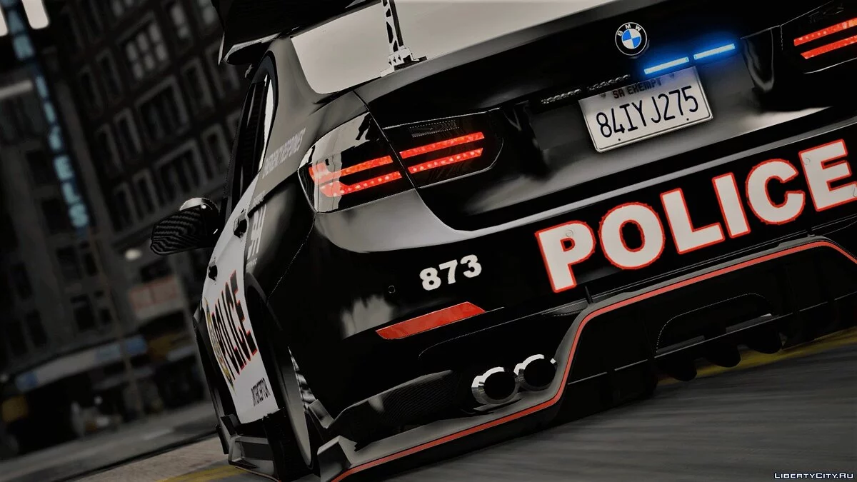 BMW 3 F30 Police Crazy exterior [Add-On] [ELS] [Template] / GTA 5