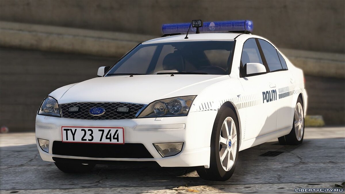 Скачать 2003 Ford Mondeo - Danish Police - Mini Pack [REPLACE/OIV] для GTA 5