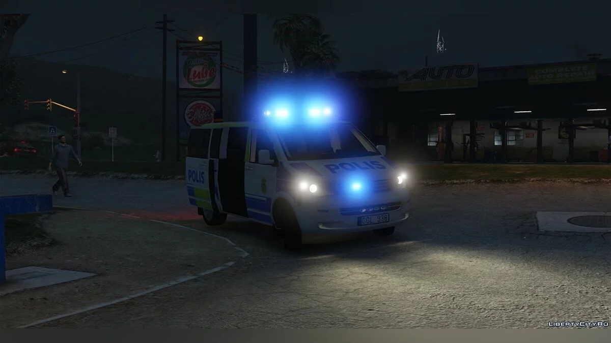 2009 Volkswagen T5 Multivan - Шведская полиция  / GTA 5